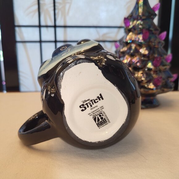 Disney Lilo & Stitch Hand Painted Stitch Skeleton Halloween Mug - NWT - Picture 5 of 5